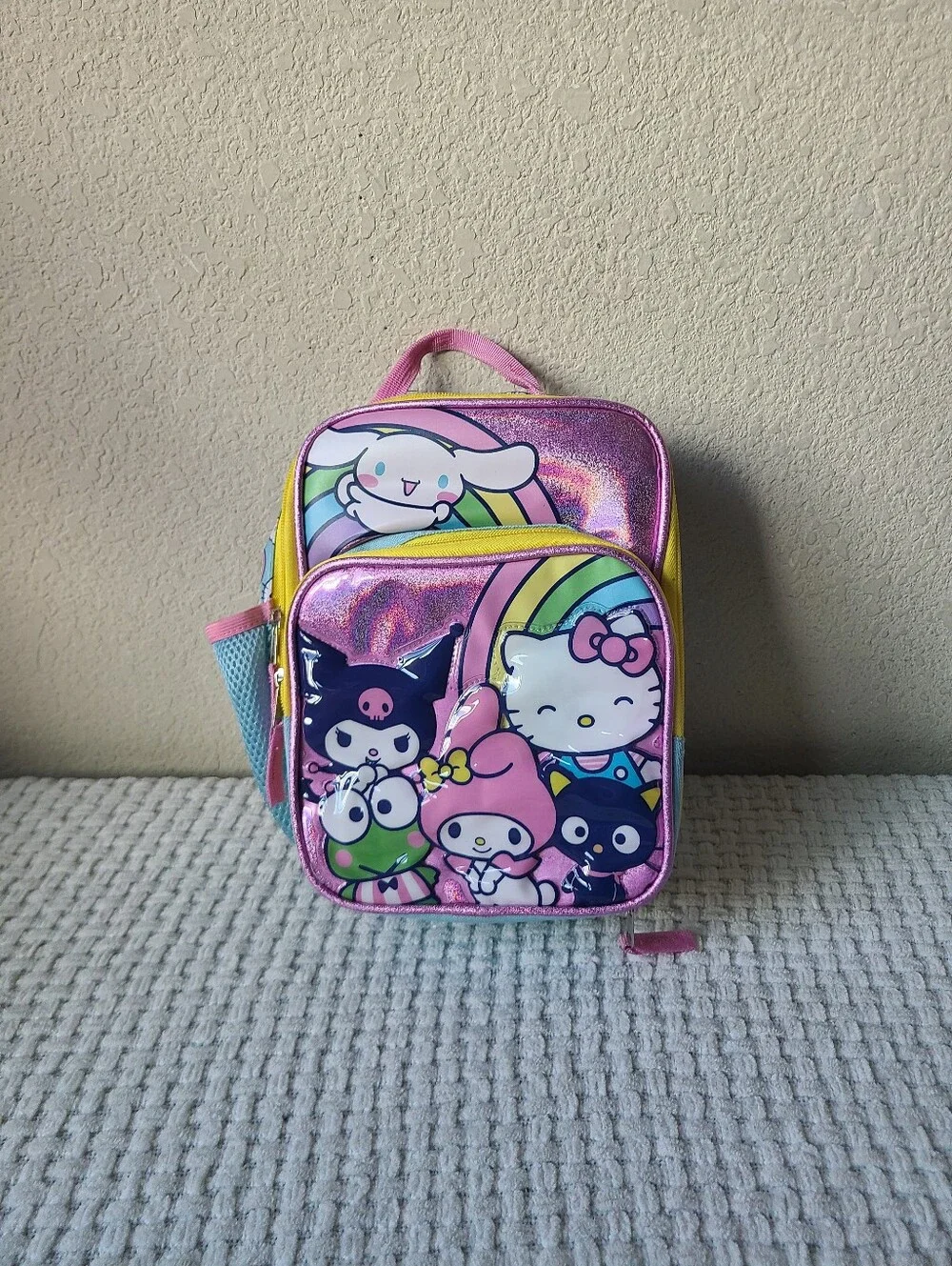 Sanrio Lunch Bag with Rainbow Character Print